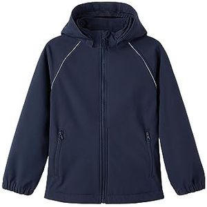 NAME IT Jongens Nkmalfa Softshell Jacket Fo Noos jas, Dark Sapphire, 122 cm