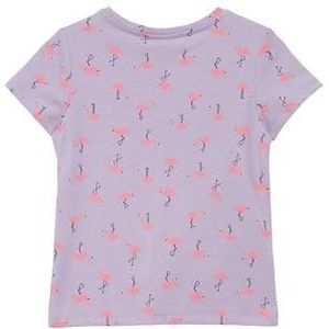 s.Oliver Junior T-shirt voor meisjes met knoopdetail, 47a2, 116/122 cm