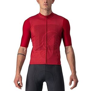 CASTELLI Bagarre Jersey lang shirt voor heren, Pro Red/Bordeaux, XS