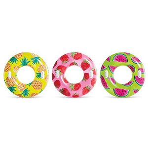 Intex 56261NP Tropische donut met handgrepen, verschillende kleuren, 107 cm
