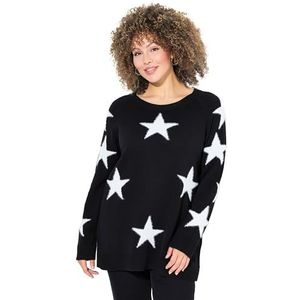 Ulla Popken Sweater met rits - ./zwart