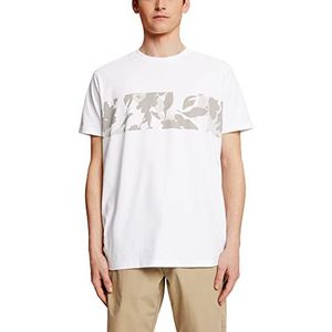 ESPRIT T-shirt met frontprint, 100% katoen, wit, XXL
