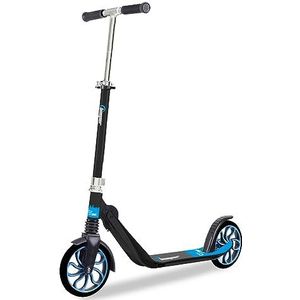 BEEPER - Scooter voor jongeren en volwassenen 8 inch wielen City Scoot voorvering met of zonder voorrem - zonder voorrem, kleur - zwart