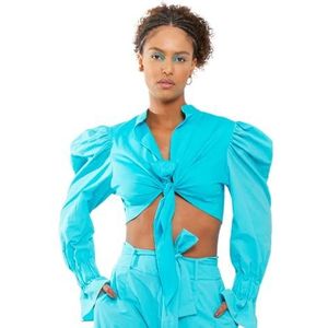 CHAOUICHE Pazz-hemd, blauw, turquoise, X-Large voor heren, Turkoois Blauw, XL
