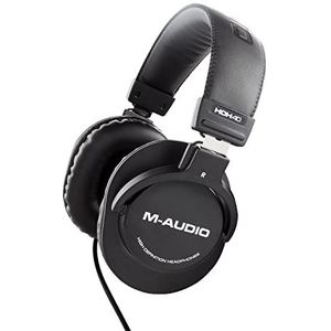M-AUDIO HDH40 Over-ear studio koptelefoon met gesloten achterkant, flexibele hoofdband en kabel van 2.7 m voor studio monitoring, podcast en opname