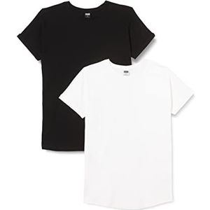 Urban Classics Heren T-shirt, zwart + wit, M