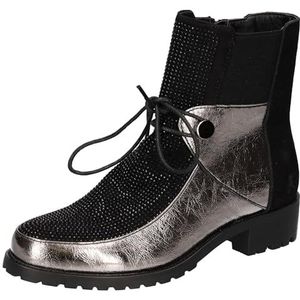2Go Fashion Dames 8240-501 modieuze laarzen, zwart/zilver, 36 EU, zwart, zilver, 36 EU