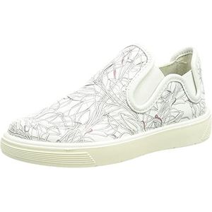 ECCO Street Tray meisjes sneakers Enkellaars, wit met bloemenprint, 31 EU