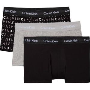 Calvin Klein - Boxershorts - Zwart/Grijs Heather - Katoen - 3-Pack