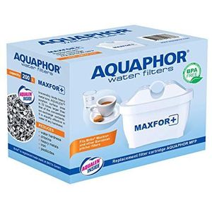 Aquaphor Maxfor+ filtercartridge 1 - tegen kalk, chloor en andere stoffen in het vermogenswater, voor Aquaphor Onyx, Amethist, Jasper, Time & alle BRITA® modellen