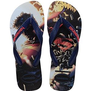 Havaianas Top Herois DC Teenslippers voor volwassenen, uniseks, Marineblauw Marineblauw Rood, 34 EU