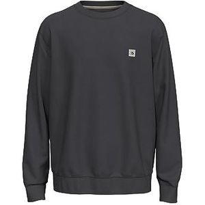 Scotch & Soda Regular fit Logo Badge Sweatshirt in Organic Cotton, Moondust 6721, XXL