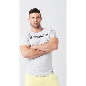 BiotechUSA T-shirt met korte mouwen, model ATOS Male T-shirt grijs XXXL