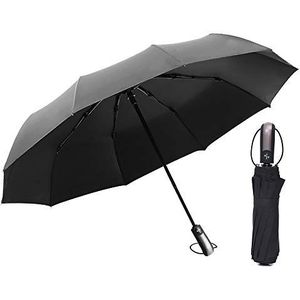 Local Makes A Comeback Automatische paraplu met sterke windweerstand, vinyl met zonnefilter, automatische aan/uit-knop.