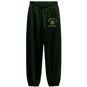 AMERICAN COLLEGE USA Joggingbroek Chino Sport Warme Kleding Unisex Mannen en Vrouwen Casual Model ACJOGW4 Donkergroen S, Groen, S