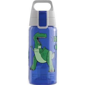SIGG - Drinkfles voor kinderen - Viva One Disney - Rex & Trixie - Geschikt voor koolzuurhoudende dranken - Lekvrij - Vaatwasmachinebestendig - BPA-vrij - Sport & School - Blauw - 0,5L