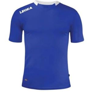 LEGEA lea srl München T-shirt unisex volwassenen, blauw/wit, XL