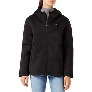 Blauer Korte omkeerbare jas, gevoerde jas, 999, zwart, S voor dames