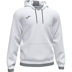 Joma 6XS sweatshirt met capuchon Comfort II, uniseks volwassenen, wit grijs