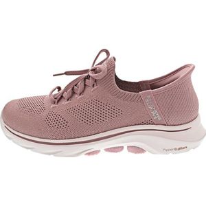 Skechers Dames Go Walk 7 Via Sneaker, Paars, 38 EU