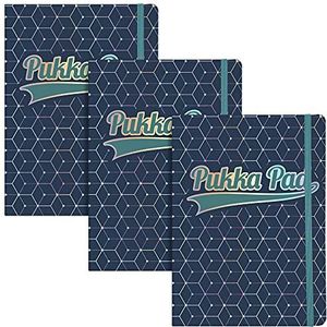 Pukka Pad Glee Journal Pad A5 Donkerblauw (Pack van 3)