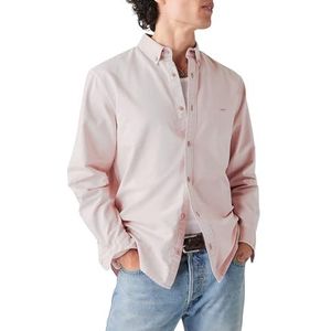 Levi's Authentiek herenoverhemd met button-down-kraag, Violet Ice Garment D, XS