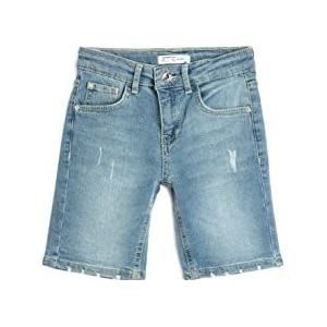 Koton Boys's Skinny Jeans Zakken Destroyed Cotton Shorts, marineblauw (715), 11-12 Jaar