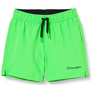 Champion Legacy Beachshorts-Neon Spray Shorts, gazongroen, 7-8 jaar, kinderen en jongens