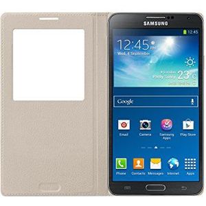 Samsung EF-CN900BU beschermhoes originele S-View Book Cover voor Samsung Galaxy Note 3 beige
