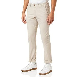 Hackett London Heren Textuur Chino Broek, Simply Taupe, 36W/32L
