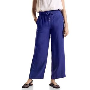 STREET ONE Cupro Wide Leg broek, violet blue, 34W / 30L