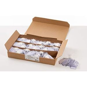 HERMA 6822 productetiketten met oog, draad en splitpen (40 x 50 mm, klein, draadlengte ca. 8 cm) kartons etiketten om op te schrijven, 1.000 prijskaartjes, wit