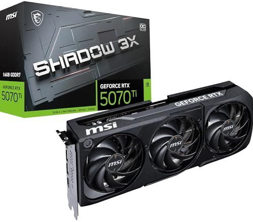 MSI - GeForce RTX 5070 Ti - Grafische Kaart - 16 GB GDDR7 - PCIe 5.0