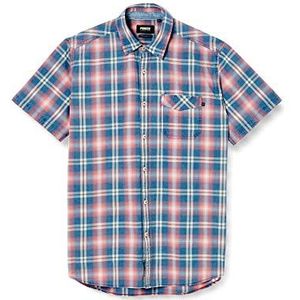 Pioneer Herenshirt Indigo Check vrijetijdshemd