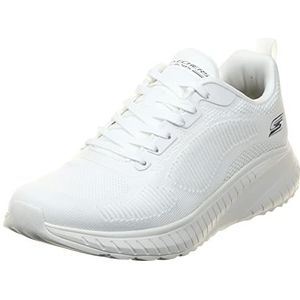 Skechers Bobs Squad Chaos Prism Bold Sportschoenen voor heren, Off-White, Engineered Knit, 45 EU