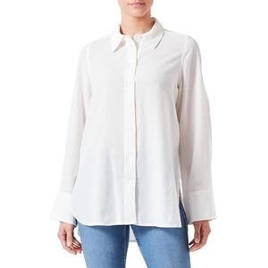 Vila Vilinaja Button L/S Shirt-Noos overhemd voor dames, Egret, 38