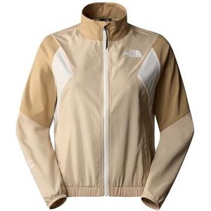 The North Face Mountain Athletics Wind Track Windbreaker Granite Sand/White Dune/Kelp Tan L