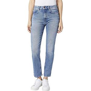Pepe Jeans dames straight jeans mary, blauw (Archive Light Used 000)., 24W x 30L