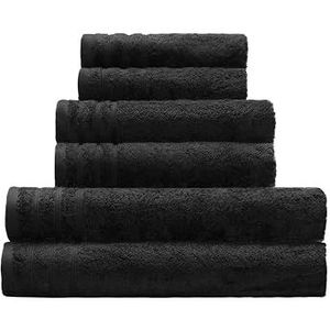 Kleine Wolke ""Royal"" Handdoek, 70 x 140 cm, Zwart