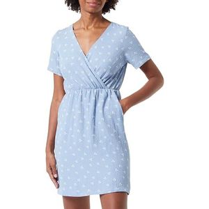 OCY Damesjurk met bloemenprint, blauw, XS