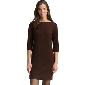 TOM TAILOR Damesjurk, 39062 - Dark Pecan Brown Melange, 38