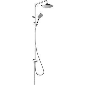 hansgrohe Waterbesparend douchesysteem Vernis Blend Reno, douchekopgrootte 205 mm, doucheset met omvormer, douchekop, slang, douchestang, regendouche met 1 straalsoort, geschikt voor renovatie, chroom