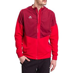 Erima heren Squad trainingsjack met capuchon (1032050), bordeaux/rood, M