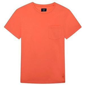 Hackett London Heren GMT Dye T-shirt, Koraal, S
