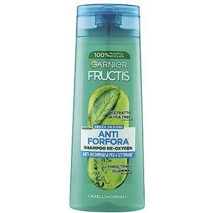Garnier Fructis Shampoo tegen roos, voor normaal haar, hydraterend en reinigend, met tea tree-extract, Reoxygen, 250 ml