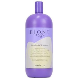 Inebrya - Blondesse No-Yellow Shampoo voor gebleekt blond en grijs haar 1000ml