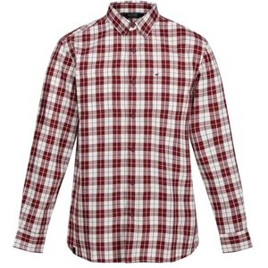 Regatta Heren Lance Button Up Shirt, Syrah Rode Vink, L