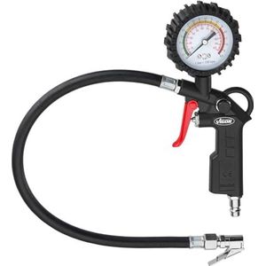 ViGOR V6905 bandenpomp | fijne oppomphendel voor gerichte dosering, schaalverdeling: 0,1 bar | luchtdrukmeter met rubberen coating ter bescherming tegen lichte schokken"".