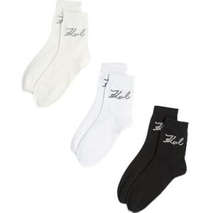 Karl Lagerfeld - Lot de 3 Paires - Chaussettes - Zwart/Wit/Crème Cannoli