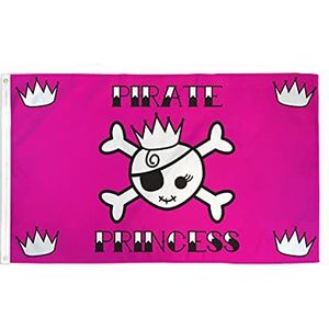 Piratenvlag 150x90 cm - schedel Piratenvlag 90 x 150 cm - Banier 3x5 ft Hoge kwaliteit - AZ FLAG